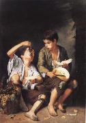 Bartolome Esteban Murillo Grapes and melon eater Germany oil painting reproduction